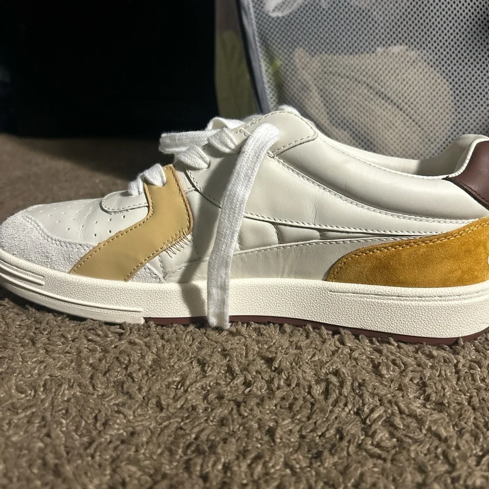 Palm Angels White and Yellow Sneakers - Picture 3 of 9